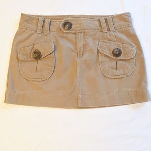 American Eagle Khaki Mini Skirt Size 4